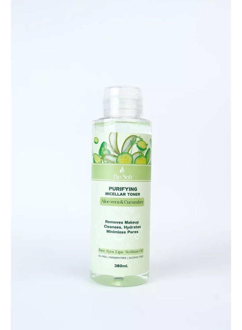 Bio Soft Aloe Vera And Cucumber Micellar Water 380 ML
